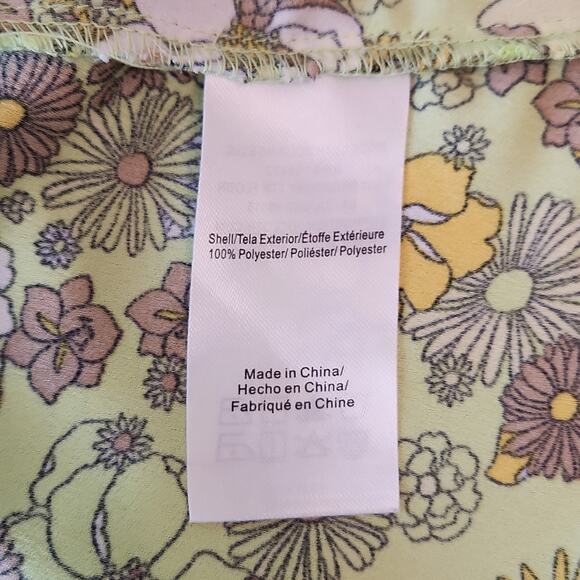 Modcloth Women's 60's Retro Shift Dress Bright Light Green Yellow Brown Size M - Picture 10 of 10